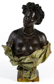 (Attributed to) Friedrich Goldscheider (Austrian, 1845-1897) Terracotta Bust