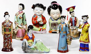 Asian Porcelain Figurine Assortment
