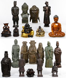 Asian Wood Figurine Assortment