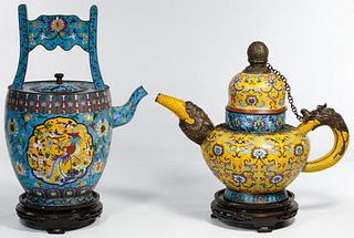 Chinese Cloisonne Kettles