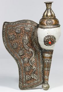 Tibetan Silver Conch Shell Trumpet