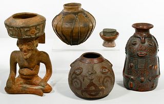 Ethnographic Clay and Pottery Vessel Assortment