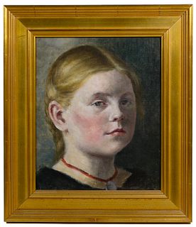 Unknown Artist (American, 20th Century) Portrait Oil on Board