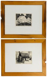Unknown Artist (American, 20th Century) Linocut Prints