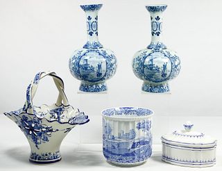 Delft Blue and White Vases