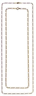 18k Gold Marine Link Necklaces