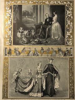 1842 Giclee /The Graphic/ Queen Phillipa/Edward 111