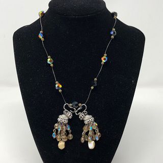 Aurora Borealis Necklace and Earrings