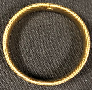 Gold Tone Mesh Bracelet