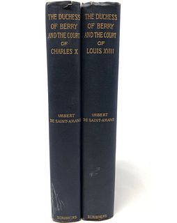 Two Antique Editions of The Duchess of Berry