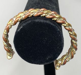 Vintage Mixed Metal Men's Cuff Bracelet