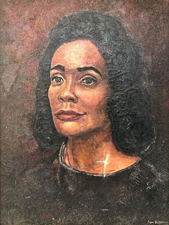 Oil on Canvas Portrait of Coretta Scott King