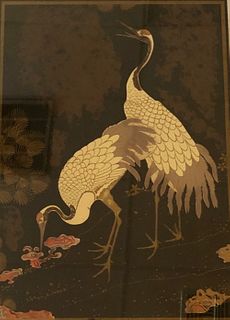 Asian-Style Crane Painting