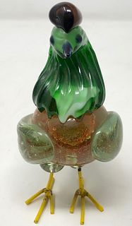 Mid-Century Murano Art Glass Rooster