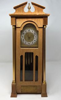 Vintage United Clock Corp Wood Mantel Clock