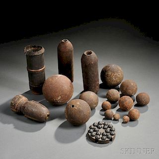 Group of Artillery Projectiles
