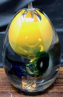 Joska Studio Glass Candle Holder
