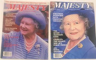 Collection of  Vintage Majesty Magazines with the