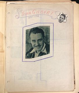 John Gilbert scrapbook