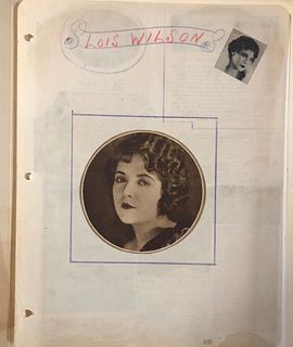 Lois Wilson scrapbook