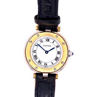 CARTIER Santos 18k Gold & Steel Wristwatch