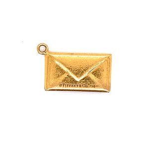 Tiffany & Co. 18k Gold Envelope Charm / Pendant