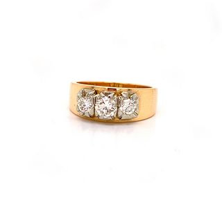 18k  Gold & Diamonds Ring.