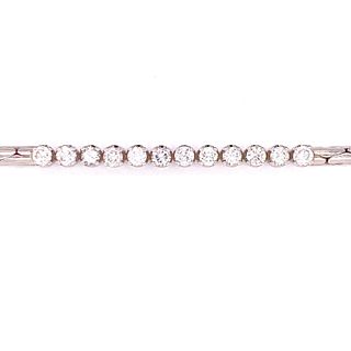 14k Half Diamonds Tennis Bracelet