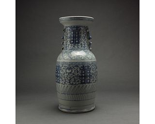 A BLUE AND WHITE VASE, CHINA