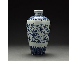 A BLUE AND WHITE MEIPING VASE, CHINA