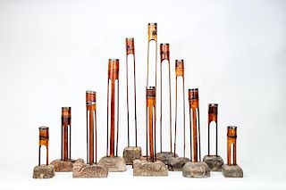 Group of Twelve Candlesticks