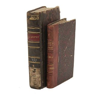 Miscelánea de Calendarios / Miscelánea de Artículos y Calendarios. 19th century. Pieces: 2.