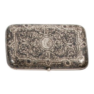 Russian clasp, 19th century, Silver, Seals on the inside in reference to its fabrication in Moscow.