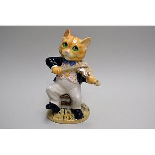 ROYAL DOULTON THE CAT AND THE FIDDLE FIGURINE