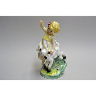 ROYAL WORCESTER APRIL, GIRL CHILD FIGURINE BY F.G.DOUGHTY