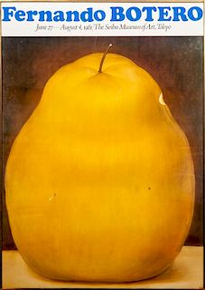 After Fernando Botero (b. 1932): Poire, For the Seibu Meseum of Art, Tokyo