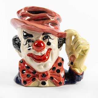ROYAL DOULTON PROTOTYPE LARGE CHARACTER JUG, CLOWN WITH HAT D6834
