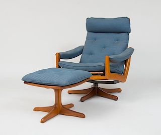 Lounge Chair and Ottoman, Lied, Norway, c. 1980