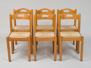 Six Dining Chairs, Italian, c. 1970