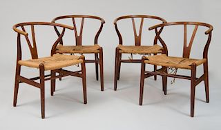 Set of Four Chairs, Hans Wegner, c. 1960