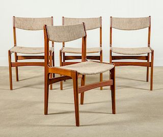Four Side Chairs, Danish, c. 1970