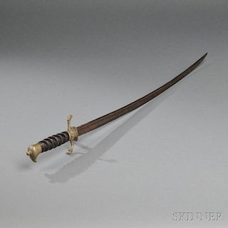 Brass-hilted Eagle Pommel Sword