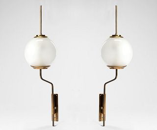 Luigi Caccia Dominioni - Pair of wall lamps model LP11, 1950 ca.