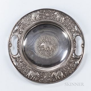 Southeast Asian Silver Tray