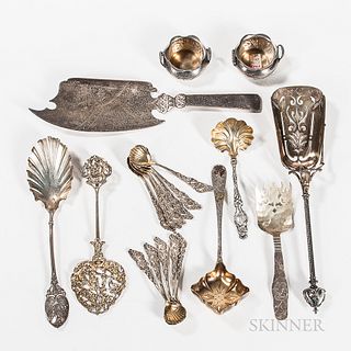 Twenty Pieces of American Silver Tableware