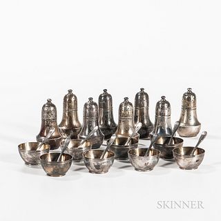 Tiffany & Co. Sterling Open Salt Cellars and Shakers