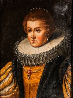 Manner of Justus Suttermans (Flemish, 1597-1681)      Portrait of Queen Claudia