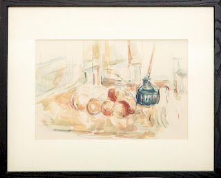 After Paul Cézanne (1839-1906): Pommes et Encrier