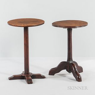 Two Oak Candlestands