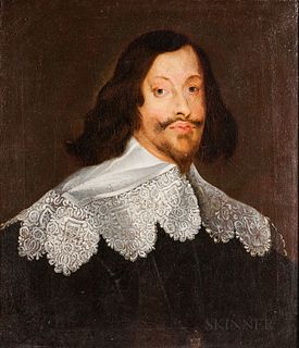 Dutch School, 17th Century      Portrait of Man in a Broad Lace Collar